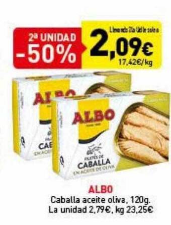 Hiperber 2a Unidad -50% Albo Caballa Aceite Oliva oferta