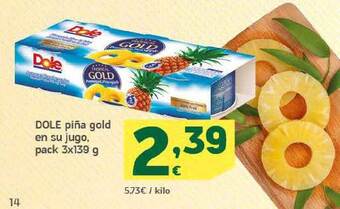 HiperDino Dole Piña Gold En Su Jugo oferta