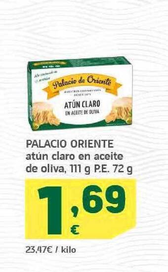 HiperDino Palacio Oriente Atún Claro En Aceite De Oliva oferta