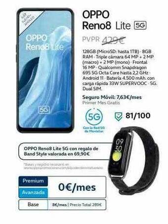Movistar Oppo Reno8 Lite oferta