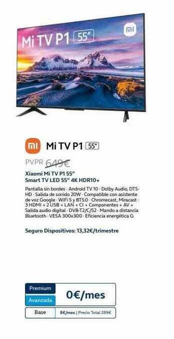 Movistar Xiaomi Mi Tv P1 55 oferta