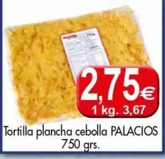 Congelados Copos Tortilla Plancha Cebolla Palacios oferta
