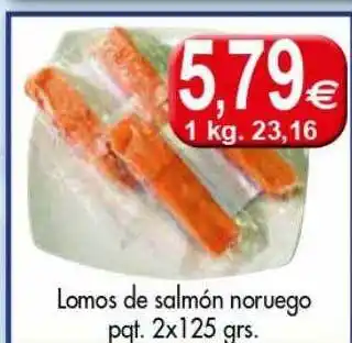 Congelados Copos Lomos De Salmón Noruego Pqt oferta