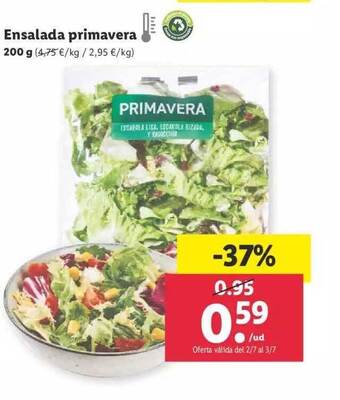 Lidl Ensalada Primavera oferta