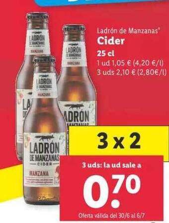 Lidl Ladrón De Manzanas Cider oferta