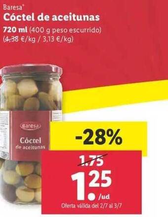 Lidl Baresa Cóctel De Aceitunas oferta