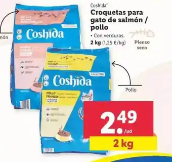Lidl Coshida Croquetas Para Gato De Salmón Pollo oferta