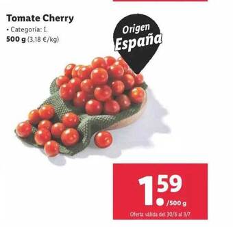 Lidl Tomate Cherry oferta