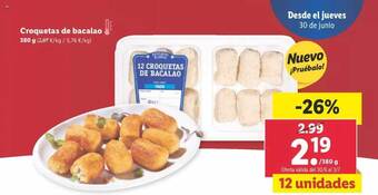 Lidl Croquetas De Bacalao oferta