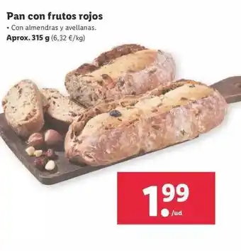 Lidl Pan Con Frutos Rojos oferta