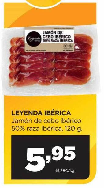 Alimerka Leyenda Ibérica Jamón De Cebo Ibérico 50% Raza Ibérica oferta