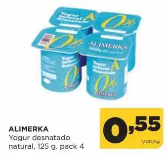 Alimerka Alimerka Yogur Desnatado Natural oferta
