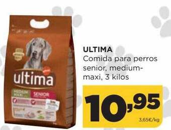 Alimerka Ultima Comida Para Perros Senior Medium-maxi oferta