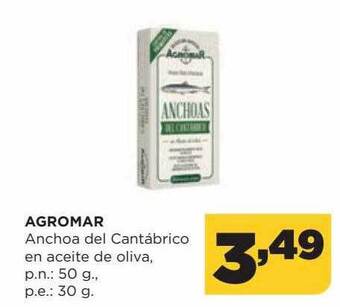 Alimerka Agromar Anchoa Del Cantábrico En Aceite De Oliva oferta