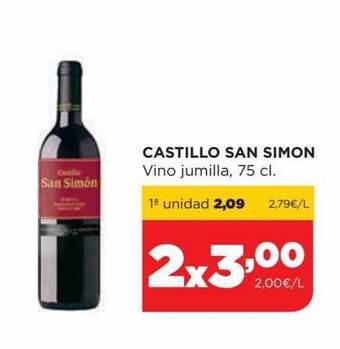Alimerka Castillo San Simon Vino Jumilla oferta