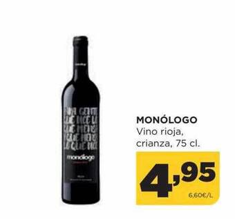Alimerka Monólogo Vino Rioja Crianza oferta
