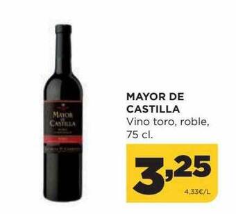 Alimerka Mayor De Castilla Vino Toro Roble oferta