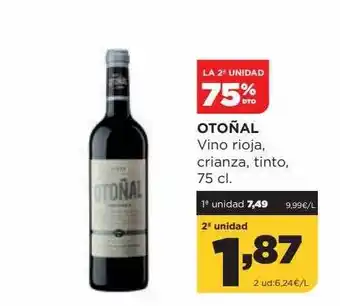 Alimerka La 2a Unidad 75% Dto Otoñal Vino Rioja Crianza Tinto oferta