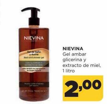 Alimerka Nievina Gel Ambar Glicerina Y Extracto De Miel oferta