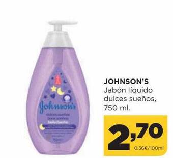 Alimerka Johnson's Jabón Líquido Dulces Sueños oferta