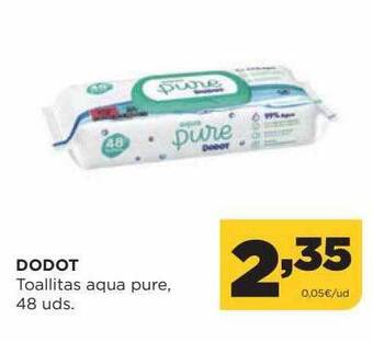 Alimerka Dodot Toallitas Aqua Pure oferta