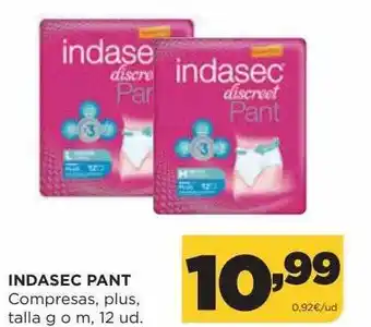 Alimerka Indasec Pant Compresas Plus oferta