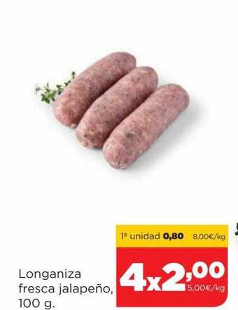 Alimerka Longaniza Fresca Jalapeño oferta