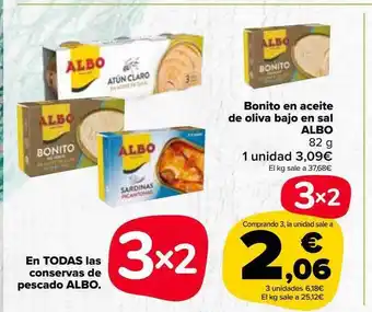 Carrefour Market Bonito En Aceite De Oliva Bajo En Sal Albo oferta