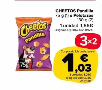 Carrefour Market Cheetos Pandilla O Pelotazos oferta