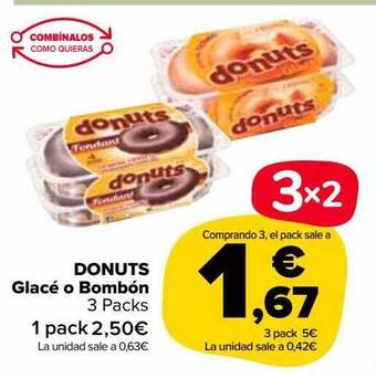 Carrefour Market Donuts Glacé O Bombón oferta