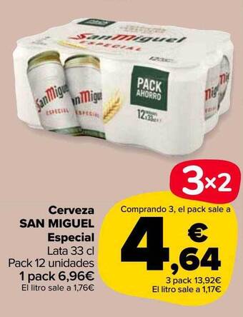 Carrefour Market Cerveza San Miguel Especial oferta