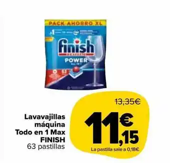 Carrefour Market Lavavajillas Máquina Todo En 1 Max Finish oferta