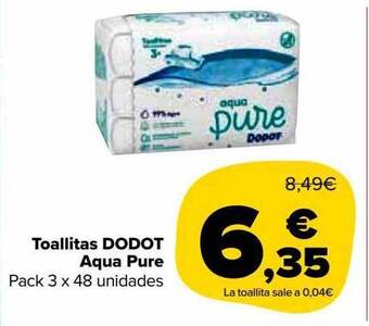 Carrefour Market Toallitas Dodot Aqua Pure oferta
