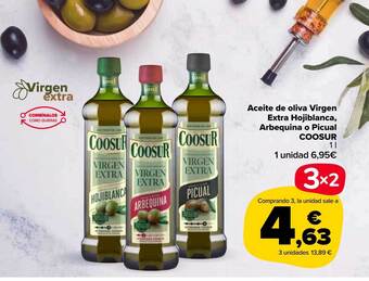Carrefour Market Aceite De Oliva Virgen Extra Hojiblanca Arbequina O Picual Coosur oferta