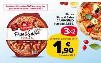 Carrefour Market Pizzas Pizza & Salsa Campofrío oferta