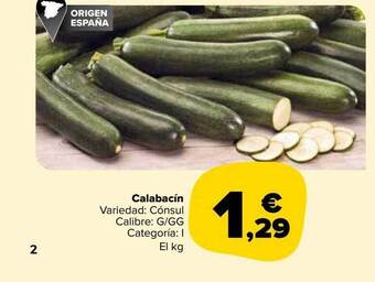 Carrefour Market Calabacín oferta