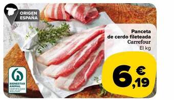 Carrefour Market Panceta De Cerdo Fileteada Carrefour oferta