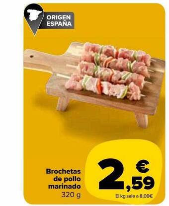 Carrefour Market Brochetas De Pollo Marinado oferta