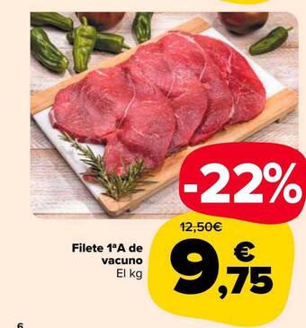Carrefour Market Filete 1aa De Vacuno oferta