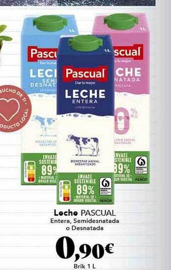 Gadis Leche Pascual Entera Semidesnatada O Desnatada oferta