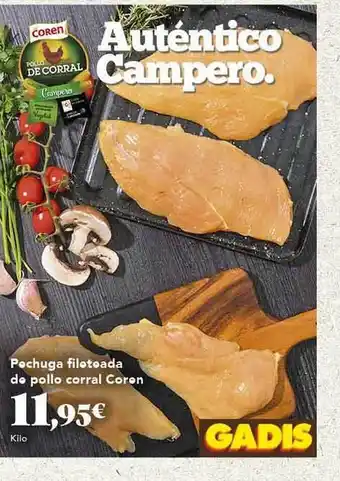 Gadis Pechuga Fileteada De Pollo Corral Coren oferta