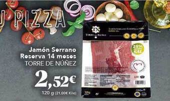 Gadis Jamón Serrano Reserva 14 Meses Torre De Nuñez oferta