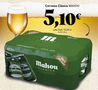 Gadis Cerveza Clasica Mahou oferta