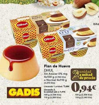 Gadis Flan De Huevo Dhul oferta