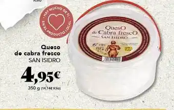 Gadis Queso De Cabra Fresco San Isidro oferta