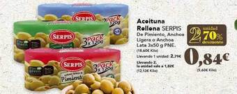 Gadis 2a Unidad 70% Descuento Aceituna Rellena Serpis oferta