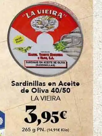Gadis Sardinillas En Aceite De Oliva 40 50 La Vieira oferta