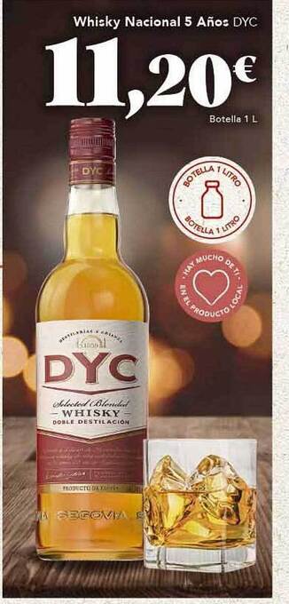 Gadis Whisky Nacional 5 Años Dyc oferta