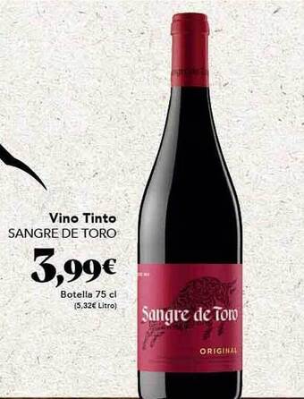 Gadis Vino Tinto Sangre De Toro oferta
