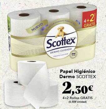 Gadis Papel Higiénico Dermo Scottex oferta